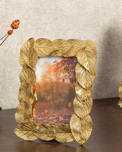 Leaves Рамка 10x15 см Златен