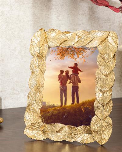 Leaves Рамка 13x18 см Златен