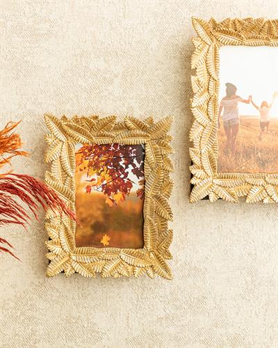 Leaves Рамка 13x18 см Златен