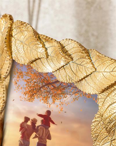 Leaves Рамка 13x18 см Златен