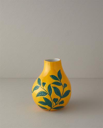 Leaves Ваза 20x20x24 Жълт