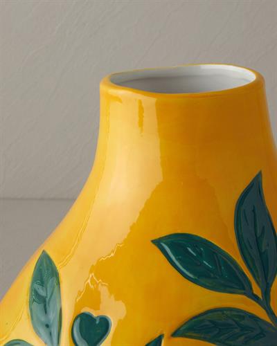 Leaves Ваза 20x20x24 Жълт