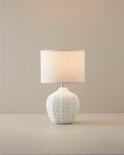 Leaves Абажур Керамика 23x23x39 см Бял