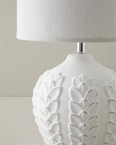 Leaves Абажур Керамика 23x23x39 см Бял