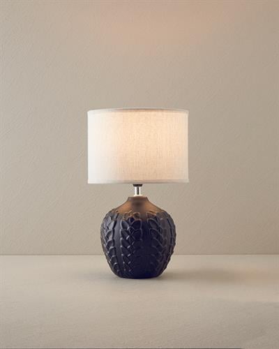 Leaves Абажур Керамика 23x23x39 см Черен