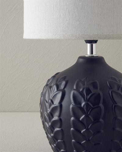 Leaves Абажур Керамика 23x23x39 см Черен