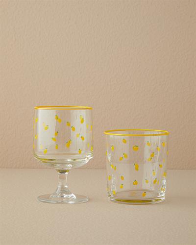 Lemon Blossom Чаша 3 бр. Стъкло 300 мл Жълт