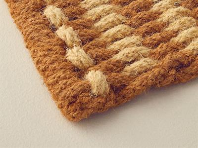 Lena Изтривалка За Входна Врата Плетка 45x75 см Натурален - Жълт