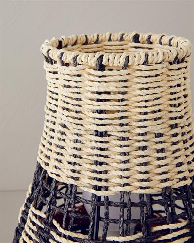 Lenore Абажур Хартиено влакно 12x22x35 см Натурален..