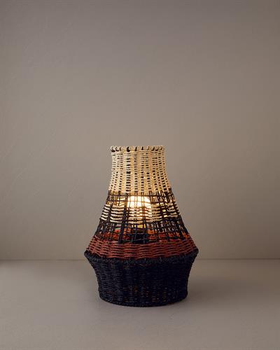 Lenore Абажур Хартиено влакно 12x22x35 см Натурален..