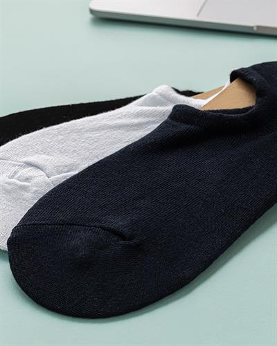 Leo Чорапи Мъжки 3 Бр., Памучен, Синьо-Черно, 40-44