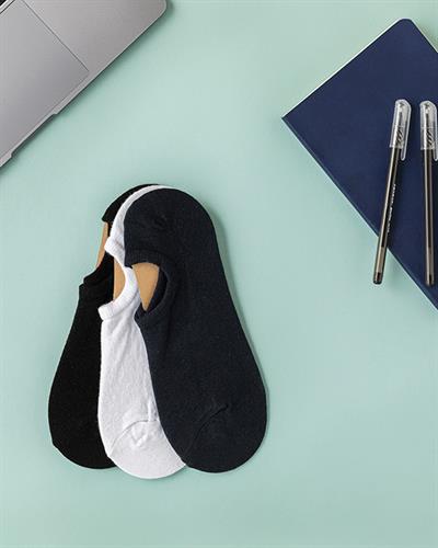 Leo Чорапи Мъжки 3 Бр., Памучен, Синьо-Черно, 40-44