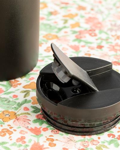 Leonor Термос Неръждаема Стомана, Черно, 400 Ml