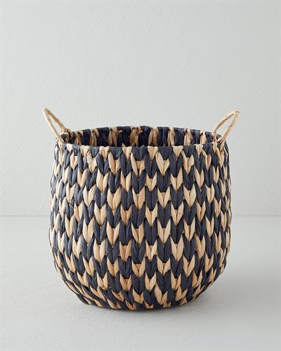 Leora Кошница 27 см Натурален - Черен