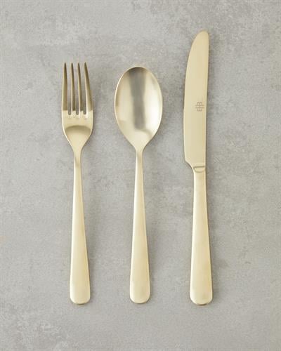 18/10 Stainless Steel Cutlery Set 18 Pieces, 6 Servings Gold