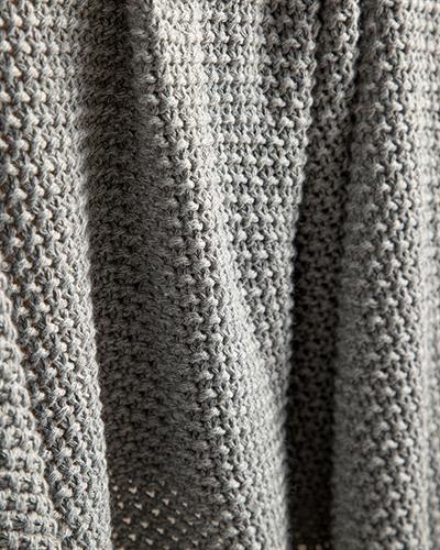 Lerca Шал За Диван Трико 130x170 см Сив