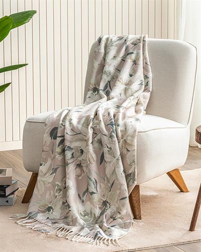 Lerna Шал За Кресло Отпечатан, Прах, 130 X 170 Cm