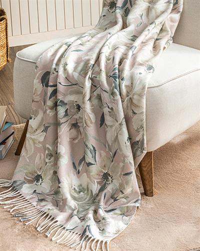 Lerna Шал За Кресло Отпечатан, Прах, 130 X 170 Cm