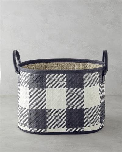 Lerna Кошница 31x27 см Черен - Бял