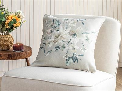 Lerna Декоративна Калъфка За Възглавница Отпечатан, Сиво, 45 X 45 Cm