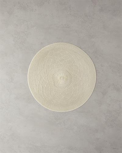 Leron Подложки За Хранене 2 бр. Полиестер 38 см Кремав