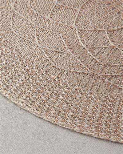 Leron Подложки За Хранене 2 бр. Полиестер 38 см Бежов