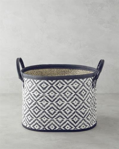 Leron Кошница 29x25 см. Черен - Бял