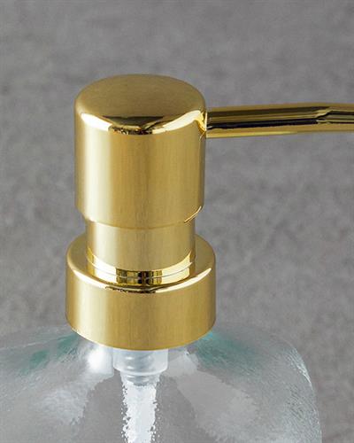 Leslie Дозатор За Течен Сапун За Баня Стъкло 8x8x20 cm Прозрачен