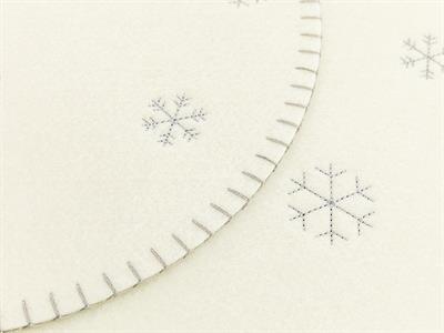 Let it Snow АМЕРИКАНЗКИ СЕРВИЗ 2 комплекта Филц 35 cm Light Gray