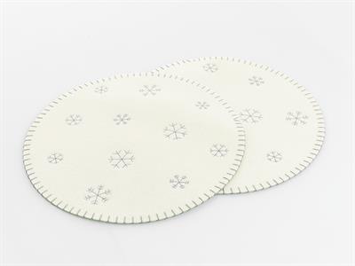 Let it Snow АМЕРИКАНЗКИ СЕРВИЗ 2 комплекта Филц 35 cm Light Gray