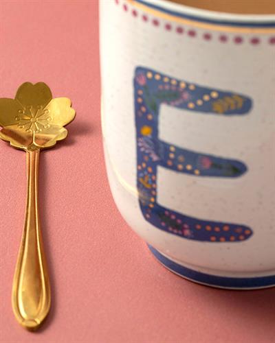 Letter E Чаша Stoneware, Цветен, 500 Ml