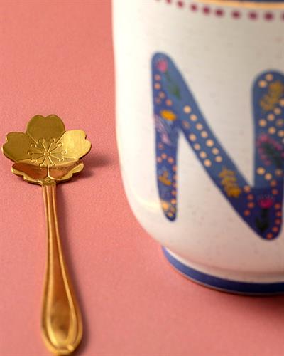 Letter N Чаша Stoneware, Цветен, 500 Ml