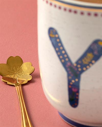 Letter Y Чаша Stoneware, Цветен, 500 Ml