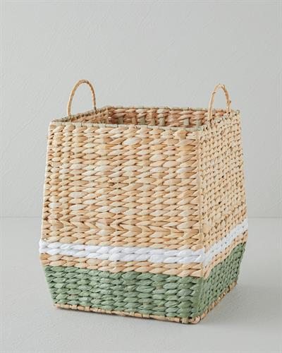Levina Кошница 27 см Натурален Зелен