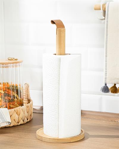 Liana Поставка За Хартияен Бамбук, Бежово, 30 Cm