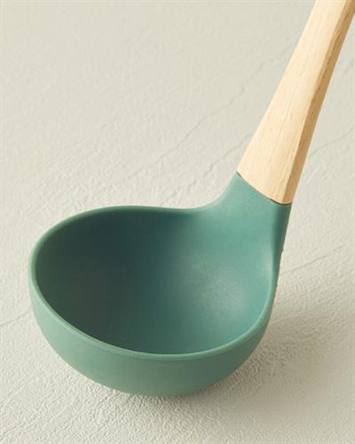 Liana Ladle Прибори За Обслужване Черпак Силикон 27 см Тъмнозелен