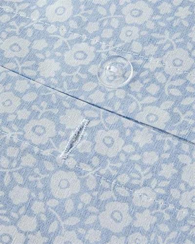 Liberty Blossom Спален Комплект Единичен Лесно за гладене 160x220 см Син