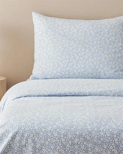 Liberty Blossom Спален Комплект Единичен Лесно за гладене 160x220 см Син