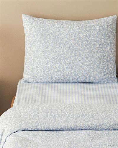 Liberty Blossom Спален Комплект Двоен Лесно за гладене 200x220 см Син