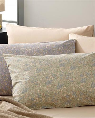 Liberty Flowers Калъфка За Възглавница 2 бр. Памучен 50x70 см Виолетов..