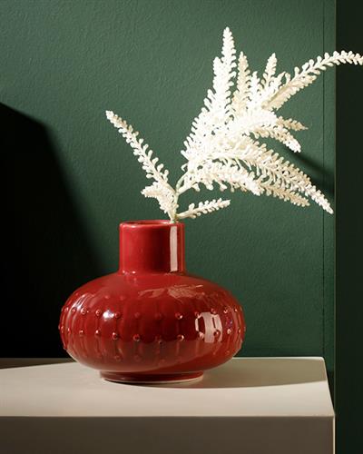 Liena Ваза Каменна керамика 15,6x 15,6x 13,1 см Бордо