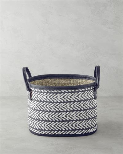 Liena Кошница 25x23 см. Черен - Бял