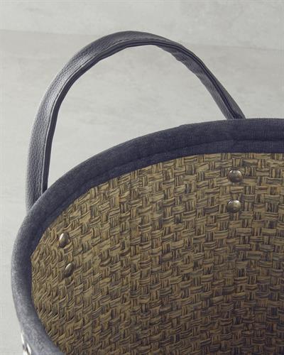 Liena Кошница 25x23 см. Черен - Бял