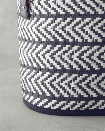 Liena Кошница 25x23 см. Черен - Бял