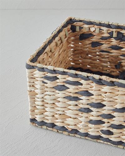 Liena Кошница 30x20x14 см Натурален - Черен