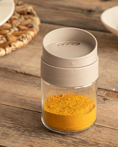 Lienza Съд За Подправки Стъкло 212 мл Тъмнобежов