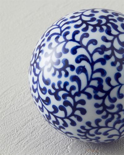 Liliana Декоративен Предмет Порцелан, Синьо Бяло, 8 Cm