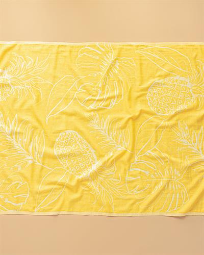 Lilies Пещемал Памучен, Жълто, 90 X 150 Cm