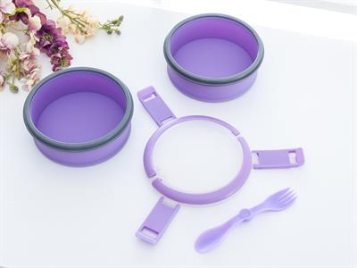 Lillian КУТИЯ ЗА СЪХРАНЕНИЕ С капак Силикон Lilac.