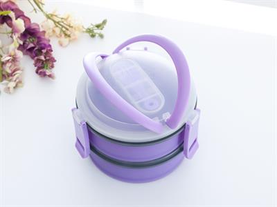 Lillian КУТИЯ ЗА СЪХРАНЕНИЕ С капак Силикон Lilac.